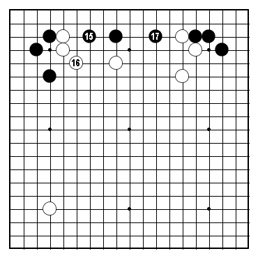 White plays boshi against Black's kakari